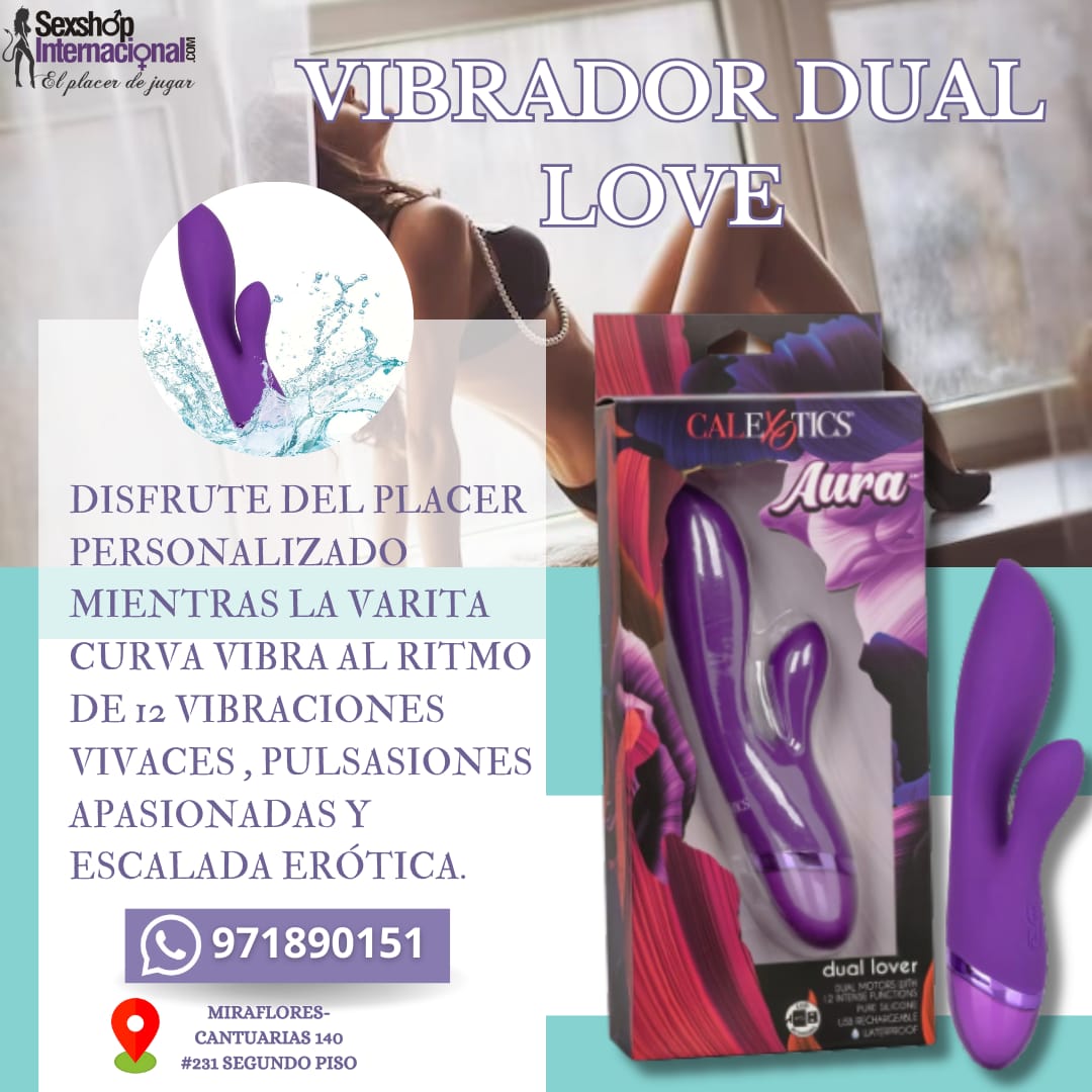 VIBRADOR SOFISTICADO-DOBLE ESTIMULACION-PUNTO G-CLITORAL-RECARGABLE-SEXSHOP LIMA 